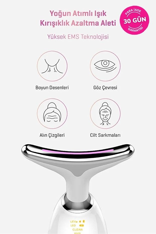 NUVIA 7-in-1 LED EMS Yüz masaj aleti